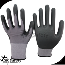 SRSAFETY buena calidad / calibre 13 Corte los guantes protectores de nivel 5 cortando guantes de muestra libres / guantes de mano